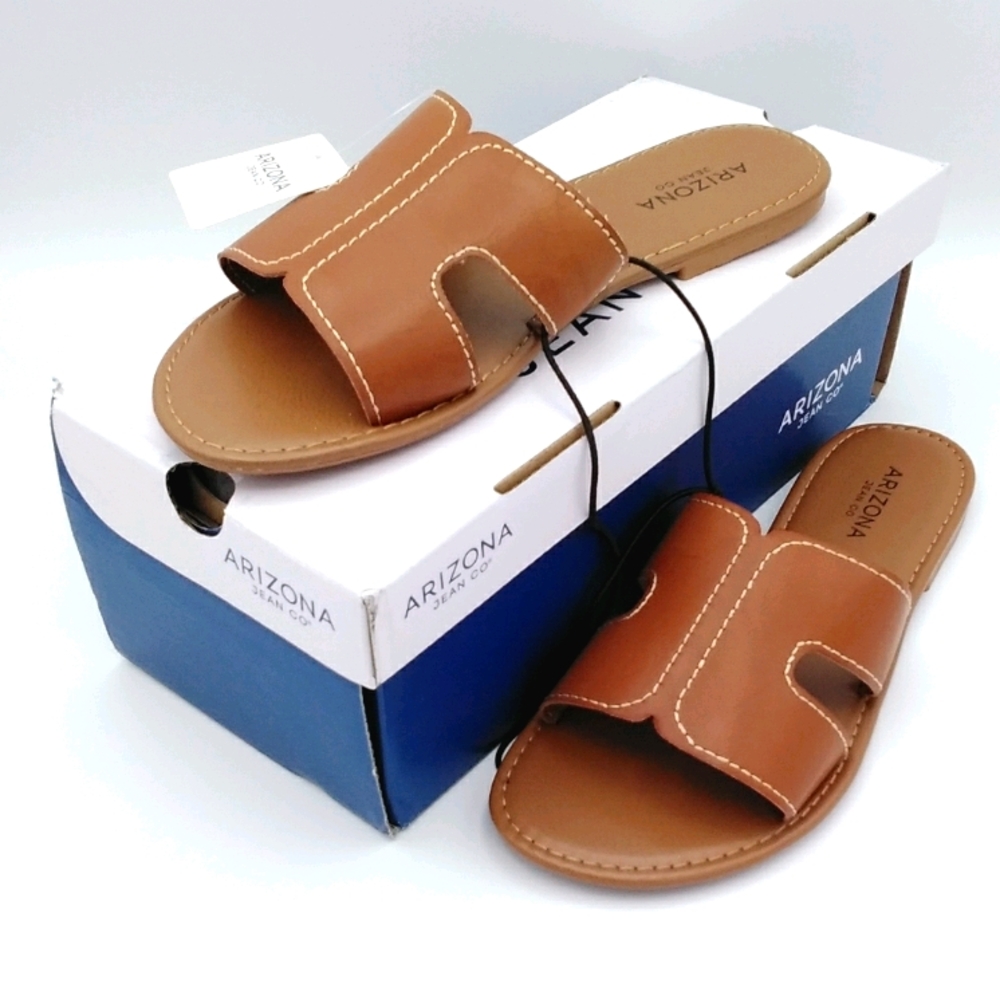 Cognac Arizona Women's Amini Flat Sandals